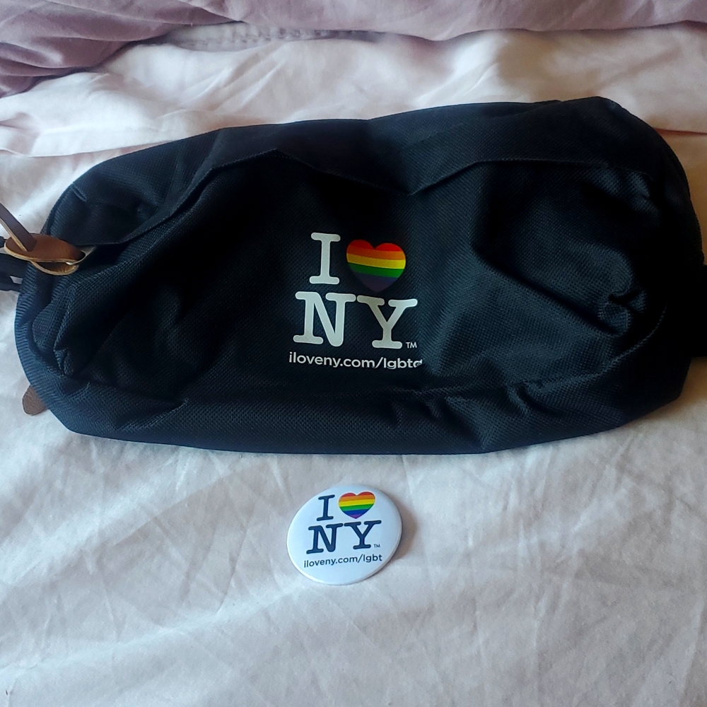NY Pride Fanny Bag two pockets Double Zipper